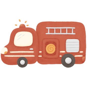 Red fire truck png