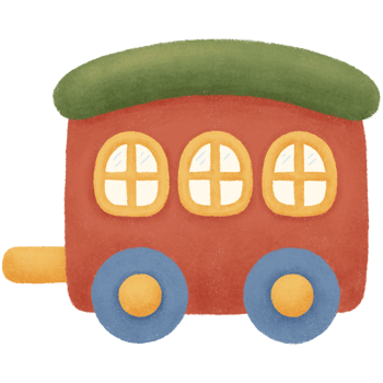Wooden toy train parts png