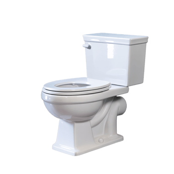 Ceramic Toilet Fixture Clean White Sanitary Ware with Transparent Background png