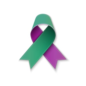 Anal Cancer awareness day green and purple vector