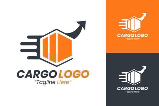 Minimalist Cargo Logos for Modern Freight and Shipping Services vector