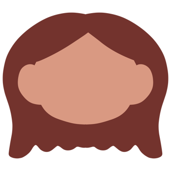a woman's head with long hair png