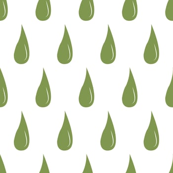 Green drops pattern. Seamless pattern. vector