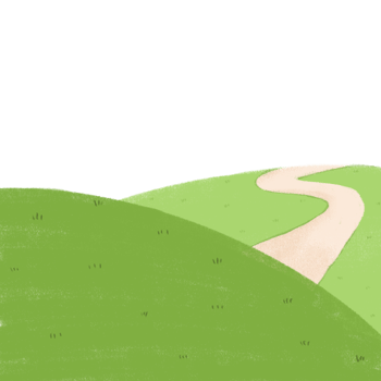 Small mound with walking path png