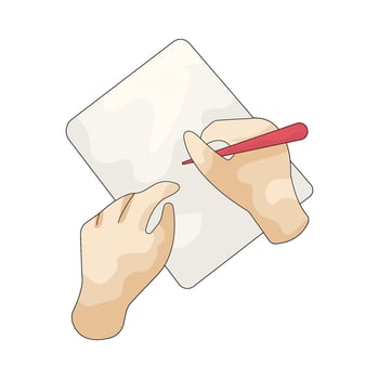 Illustration of Creative Writer vector