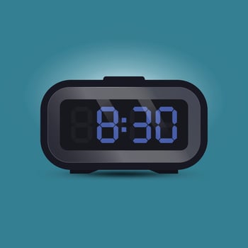 Digital clock graphic design illustration vector