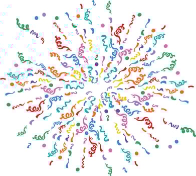 Colorful Confetti Confetti design colorful paper vector