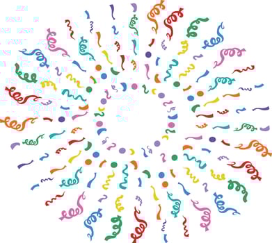 Colorful Confetti Confetti design colorful vector
