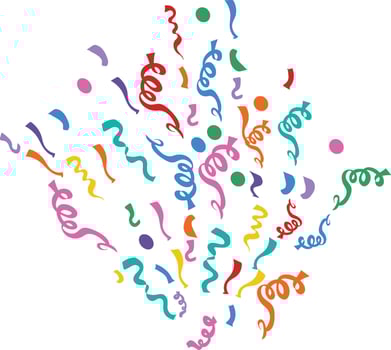 Colorful Confetti Confetti design vector