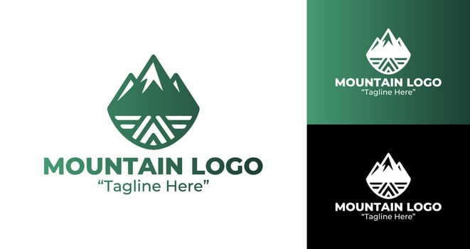 Modern Minimalist Mountain Logo Designs for Outdoor Adventure Branding vector