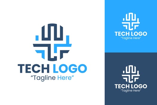 Innovative and Professional Tech Logos for Modern Businesses and Brands vector