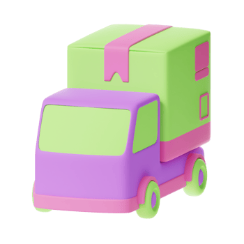 3d delivery truck icon png