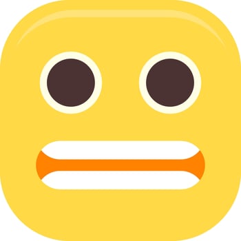 Grimacing Face Flat Icon vector