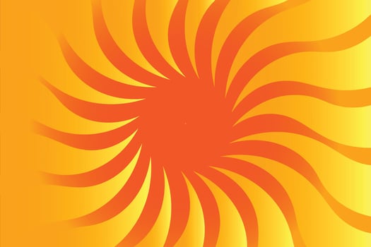 Radiant Sun Rays Background, Abstract Sunshine Spiral vector