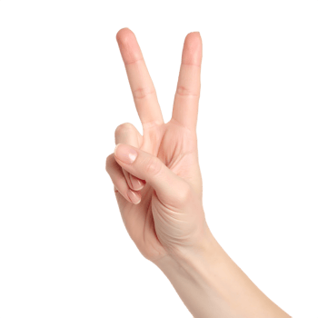 Hand Showing Victory Sign png