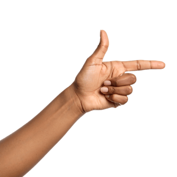 Hand pointing direction png