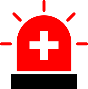 Red cross emergency siren png