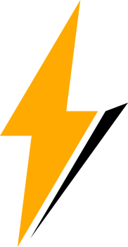 Yellow thunder electric bolt png