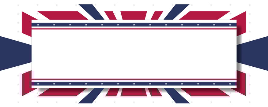 Union Jack Frame Great Britain design with patriotic and copy space vector