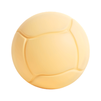 Conceptual 3D Render of a Volleyball Against Transparent Background png