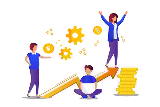 Cryptocurrency Mining and Digital Currency Illustration vector