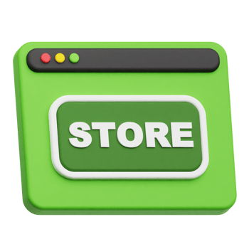 store website 3d icon png