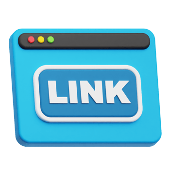 link website 3d icon png
