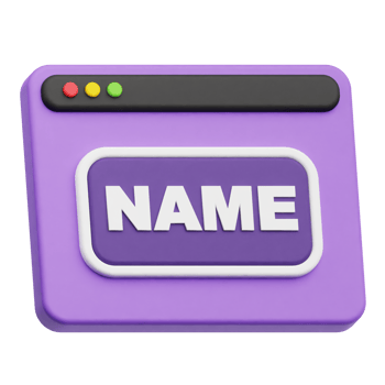 name website 3d icon png
