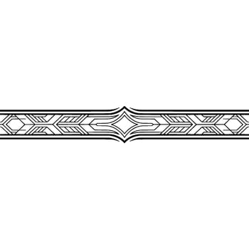 Geometric Art Deco Border on Gray, Minimalist vector