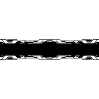 Tech Banner Template Futuristic Black White Geometric vector