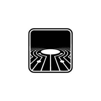 Abstract Circuit Board in Black White, Technological vector