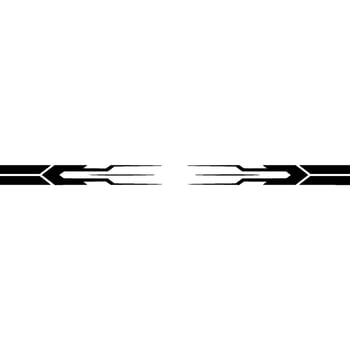 Minimalist Tech Arrow , Black on White Background vector
