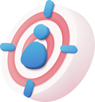 A target with a person in the center png