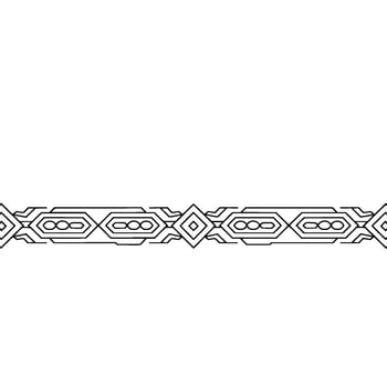 Geometric Border on Gradient Background vector