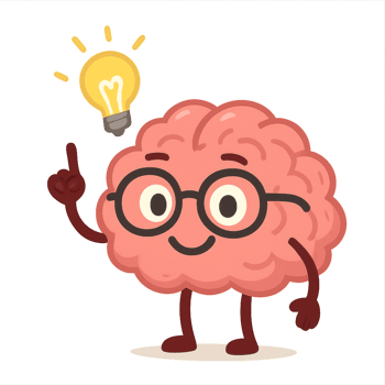 Creative Brain Character Light Bulb Idea Moment Illustration png