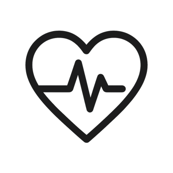 Simple Heartbeat Icon Design for Medical and Health Themes png