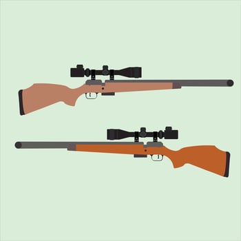 Sniper weapon game vector