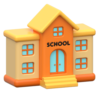 3D School Building Icon png