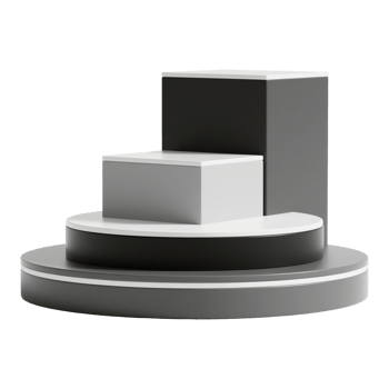 Modern Podium Stage for Product Presentation - 3D Render png