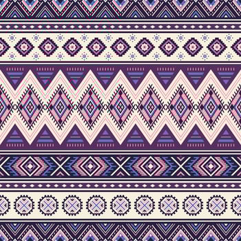Tribal striped seamless pattern. Aztec geometric background. Can be used in textile design, web design for making of clothes, accessories, decorative paper, wrappings vector
