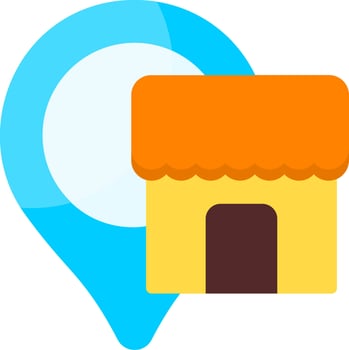 Store Locator Flat Icon vector