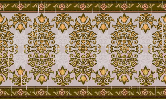 Abstract old style traditional folk. Ethnic vintage retro oriental geometric style. vector