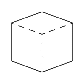 Cube Geometry Shape Element design vector