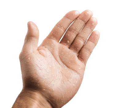 Human hand with droplets showcasing freshness and cleanliness png