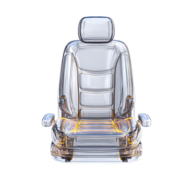 Innovative car seat design showcasing safety and comfort features png