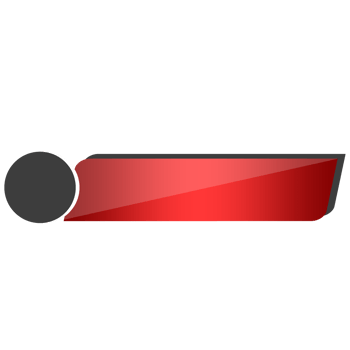 Shiny Red Lower Third Title frame label banner png