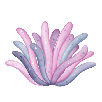 Purple Underwater Coral Illustration png