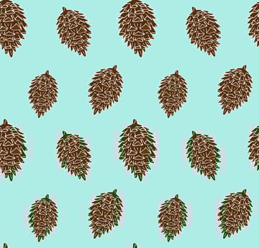 Seamless pattern of hand drawn doodle sketch cone isolated on background vector