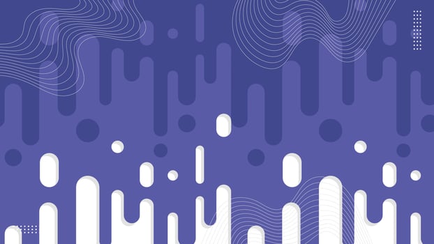 Abstract Blue Rounded Lines Background with Abstract Dashes and Dots. vector