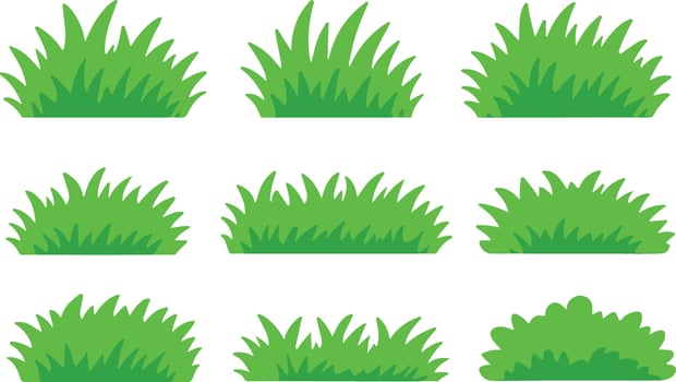 grass set element vector